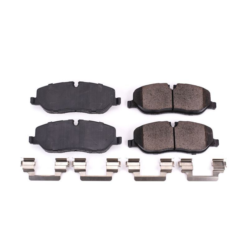 Power Stop 05-09 Land Rover LR3 Front Z17 Evolution Ceramic Brake Pads w/Hardware Brake Pads - OE PowerStop