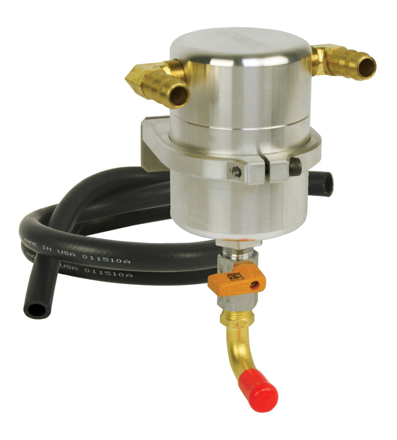 Moroso 10-15 Chevrolet Camaro SS Air/Oil Separator Catch Can - Billet Aluminum Oil Catch Cans Moroso