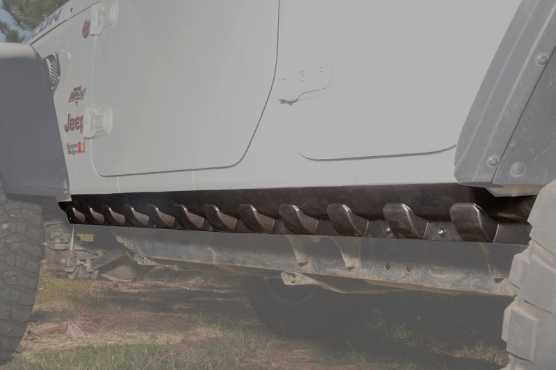Rugged Ridge Rocker Guard Kit Body Armor 4 Door 18-20 Jeep Wrangler JL Body Armor & Rock Rails Rugged Ridge
