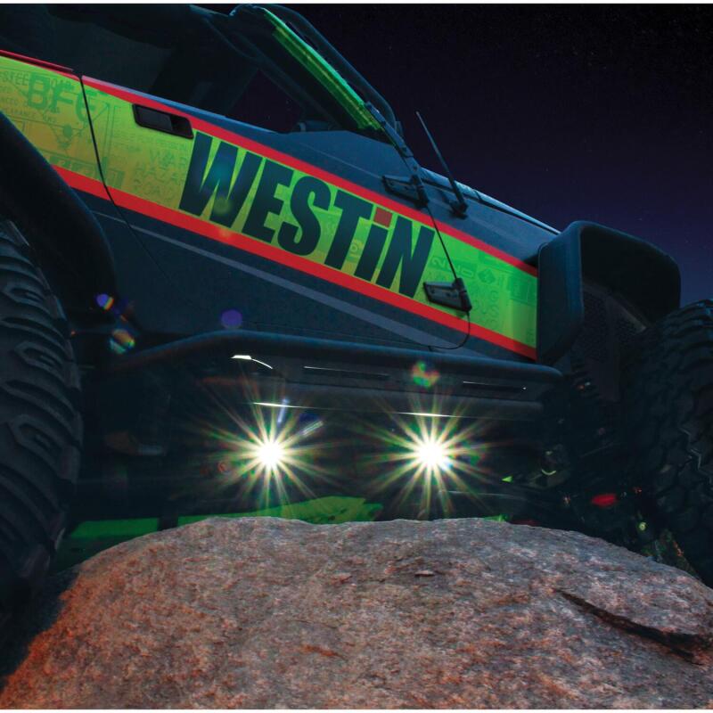 Westin LED Rock Light Kit - 07-18 Jeep Wrangler JK / 18-19 Jeep Wrangler JL Work Lights Westin