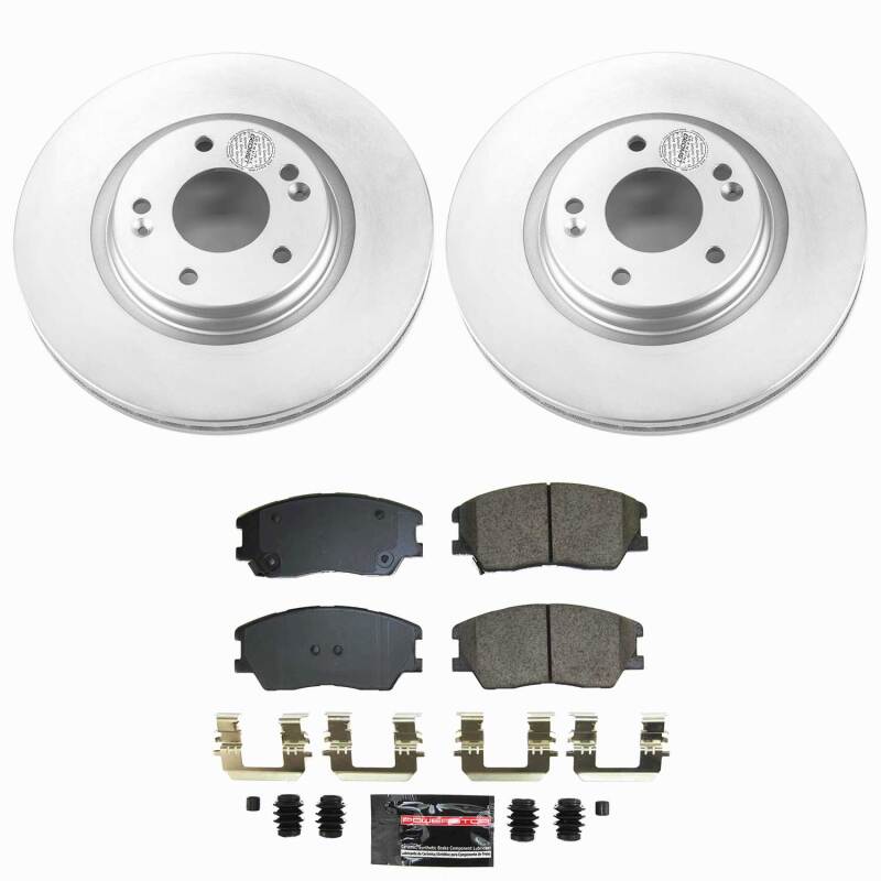 Power Stop 20-22 Kia Soul Front Z23 Coated Brake Kit Brake Kits - Performance D&S PowerStop