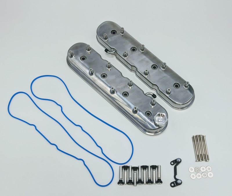 Granatelli 96-22 GM LS Tall Valve Cover w/Integral Angled Coil Mounts - Polished (Pair) Valve Covers Granatelli Motor Sports