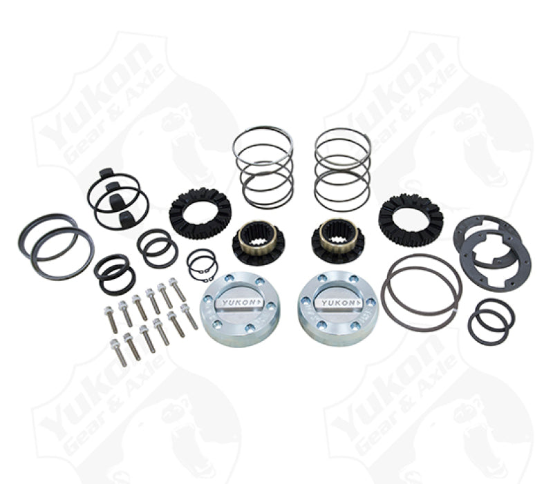 Yukon Gear Hardcore Locking Hub Set For GM 8.5in Front & Dana 44 / 19 Spline Differential Install Kits Yukon Gear & Axle