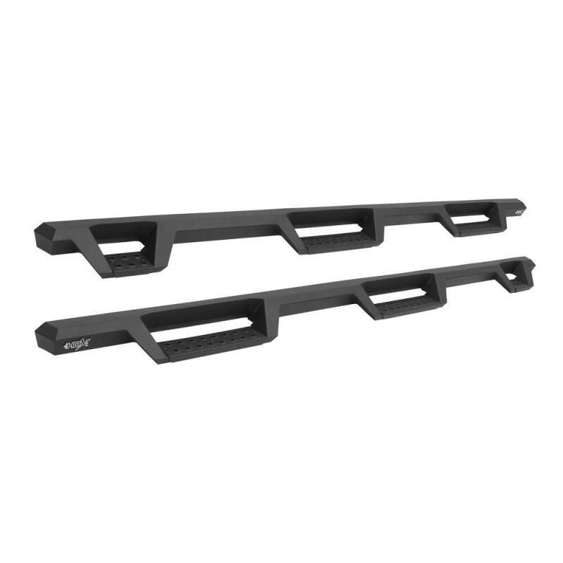 Westin/HDX 09-18 Dodge/Ram 1500 Crew Cab (5.5ft Bed) Drop Wheel to Wheel Nerf Step Bars - Txt Black Nerf Bars Westin