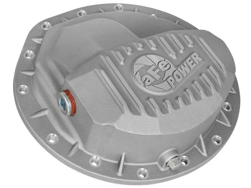 aFe Front Differential Cover (Raw; Street Series); Dodge Diesel Trucks 03-12 L6-5.9/6.7L (td) Diff Covers aFe