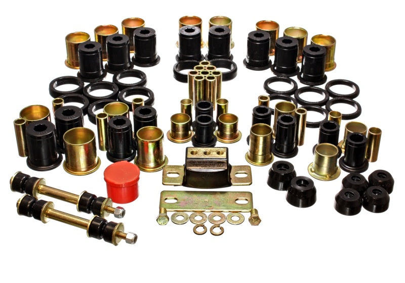 Energy Suspension 74-77 Oldsmobile Cutlass/442/F-85/Europa Black Hyper-flex Master Bushing Set Bushings - Full Vehicle Kits Energy Suspension