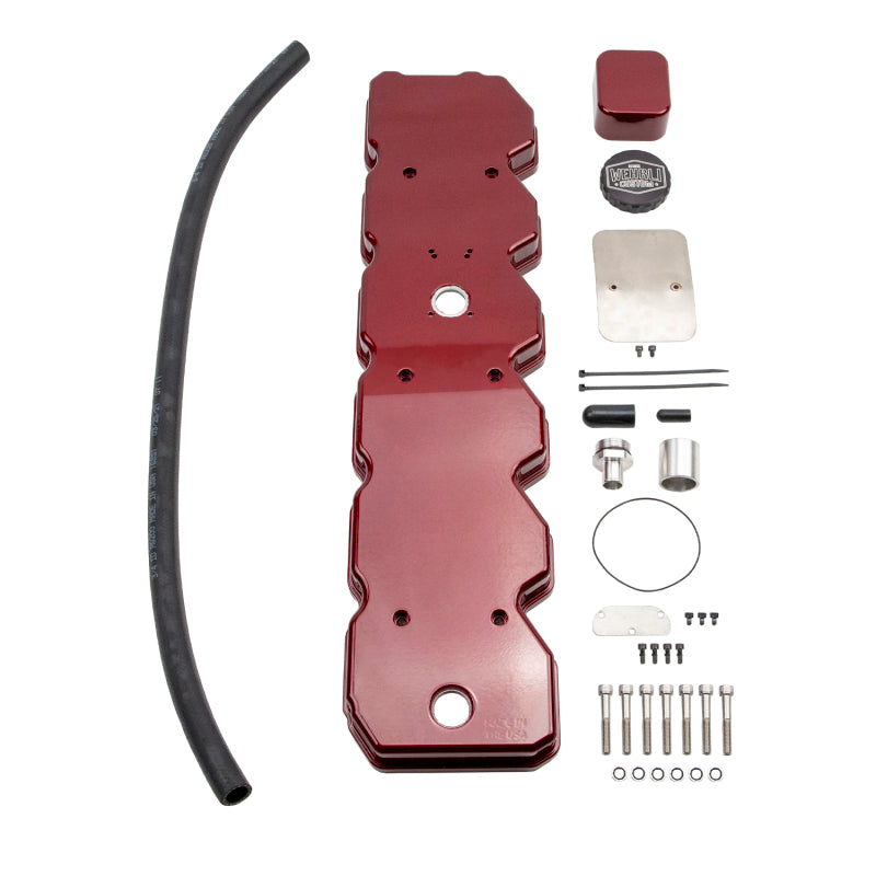 Wehrli 06-18 Cummins WCFab X D&J Precision Billet Valve Cover - Bengal Red Valve Covers Wehrli