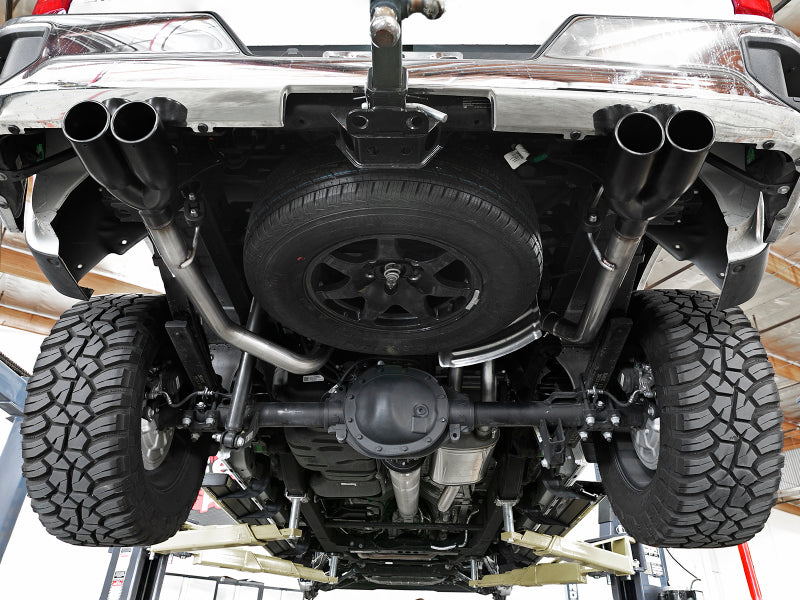 aFe Vulcan Series 3in-2-1/2in 304 SS Cat-Back 2019 GM Silverado / Sierra 1500 V8-5.3L w/ Black Tips Catback aFe