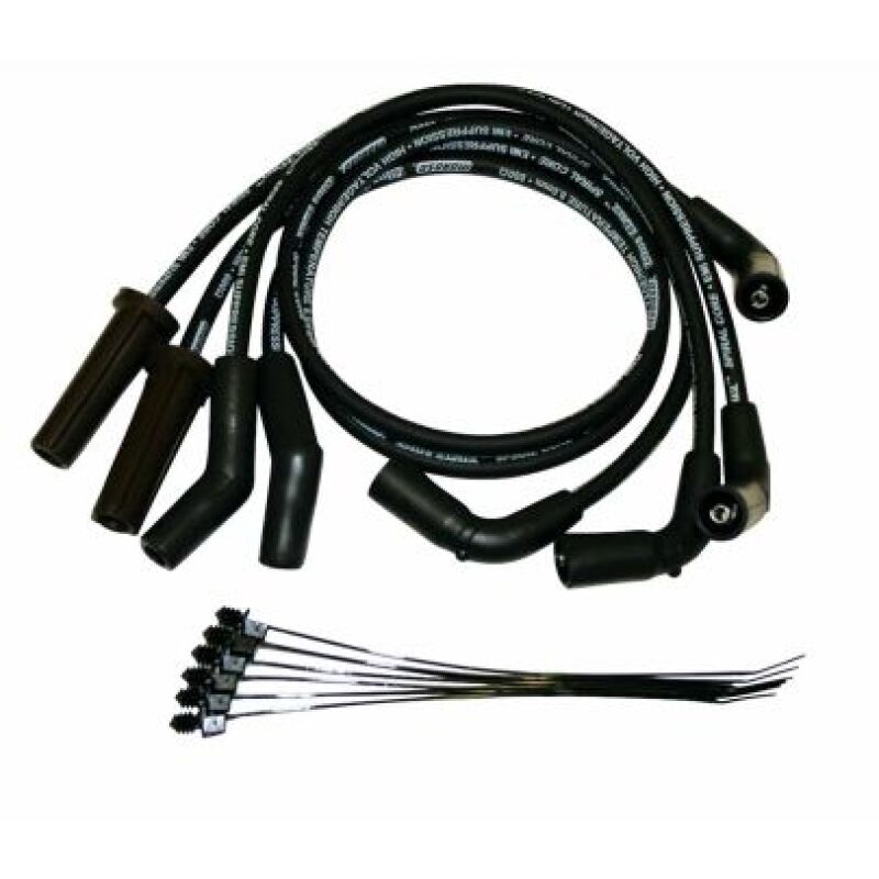 Moroso 2017+ Harley-Davidson Milwaukee 8 Spiral Core Wire Set - Black Spark Plug Wire Sets Moroso