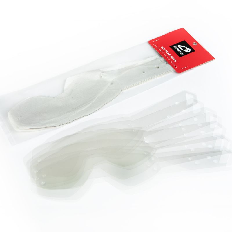 EVS Legacy Goggle Tear Offs Youth (Standard) 10PK - Clear Eyewear EVS
