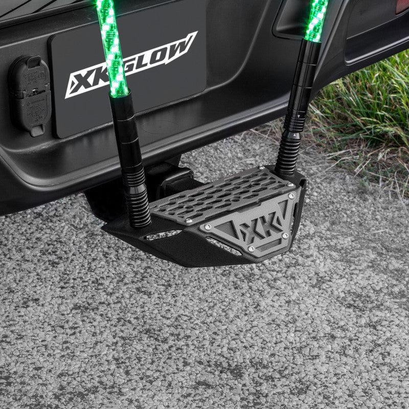 XK Glow Hitch Receiver Step And Whip Plate Brackets XKGLOW