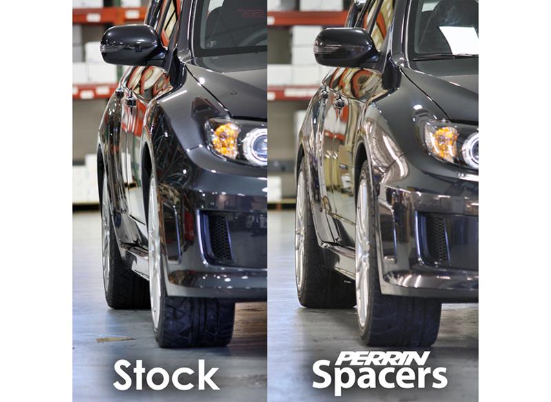 PERRIN Subaru/Toyota/Scion 15mm Wheel Spacers (Slip-On Style W/Studs) 5x114.3 & 5x100 56mm CB - Wheel Spacers & Adapters Perrin Performance