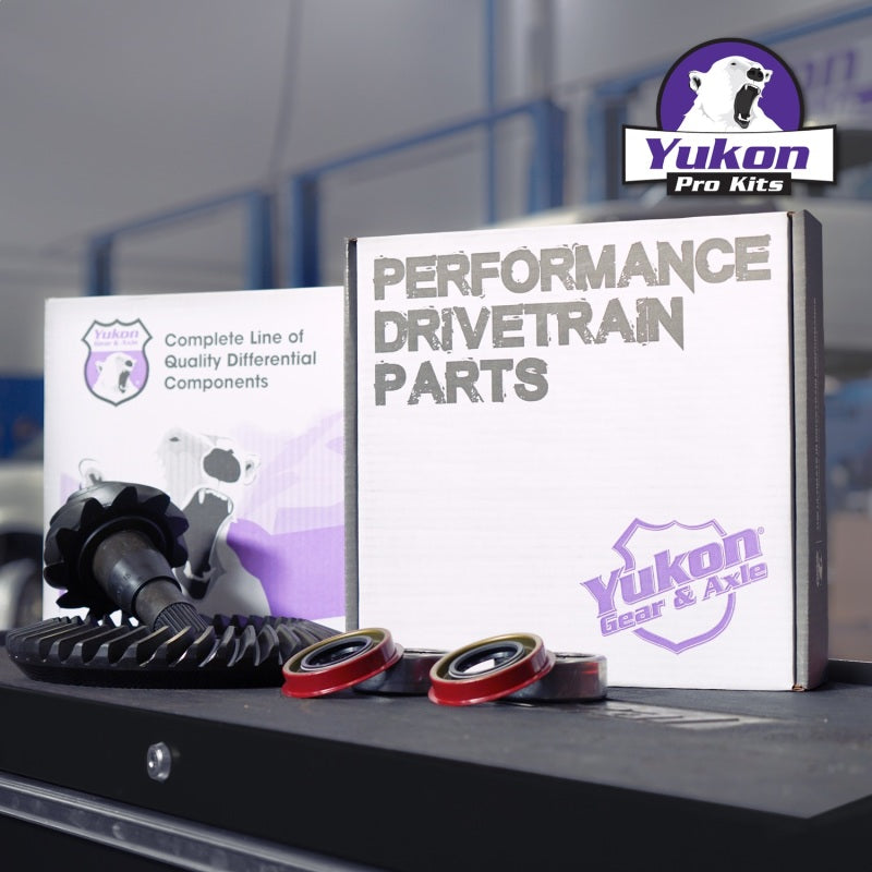 Yukon Gear Ring & Pinion Install Kit For 8.6in. GM Rear 4.56 Ratio w/Axle Bearings + Seal Ring and Pinion Install Kits Yukon Gear & Axle
