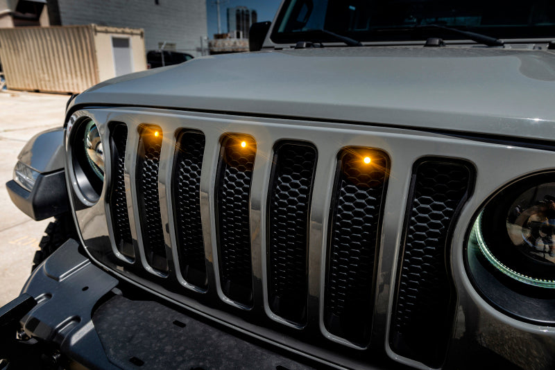 Oracle Pre-Runner Style LED Grille Kit for Jeep Wrangler JL - Amber Light Strip LED ORACLE Lighting