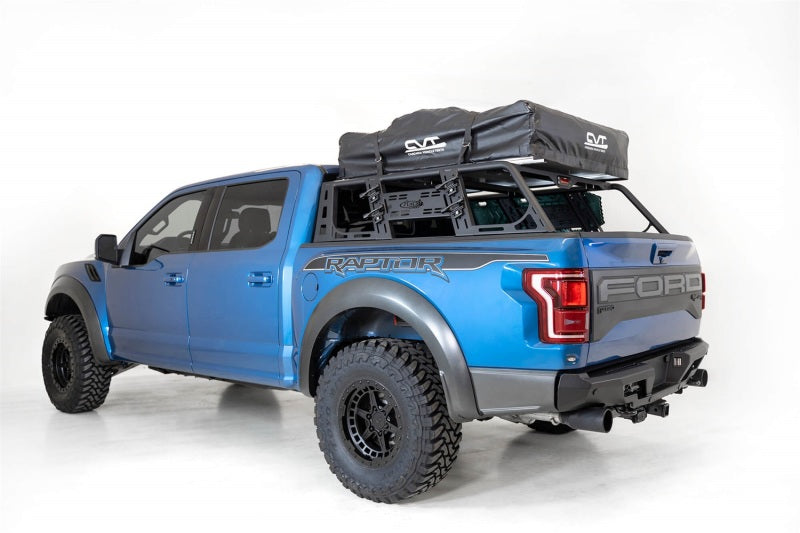 Addictive Desert Designs 2015+ Ford F-150 Overlander Chase Rack w/ 3rd Brake Light - Hammer Black Chase Racks Addictive Desert Designs
