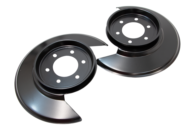 Kentrol 55-83 Jeep CJ Disc Brake Dust Cover Jeep Black Powdercoat Stainless Caliper Covers Kentrol