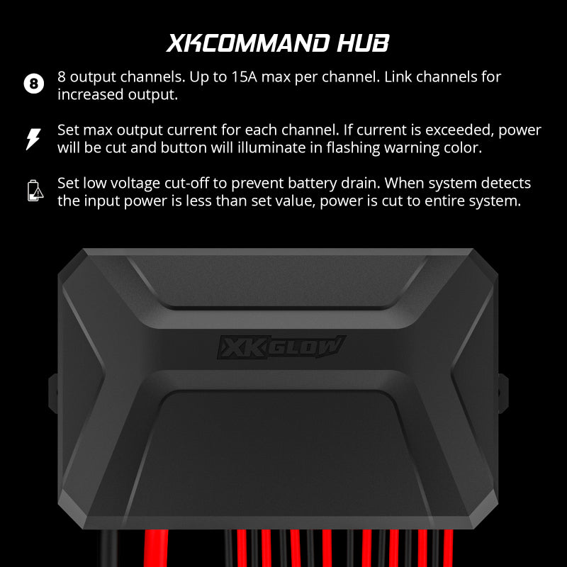 XKGlow XKcommand Bluetooth Switch Panel for Lights 12V Accessory Offroad Switch Panels XKGLOW
