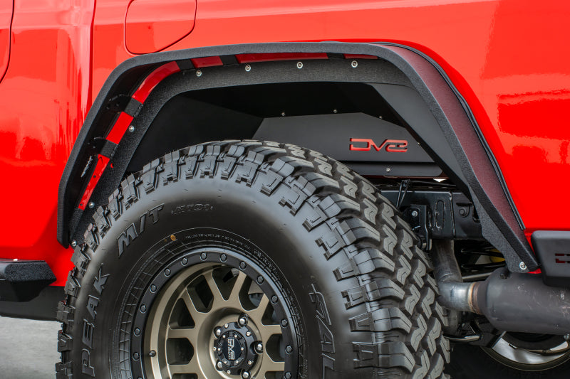 DV8 Offroad 201+ Jeep Gladiator Rear Inner Fenders - Black Wheel Well Liners DV8 Offroad
