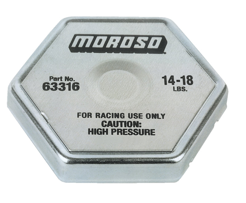 Moroso Racing Radiator Cap - 14-18lbs Radiator Caps Moroso