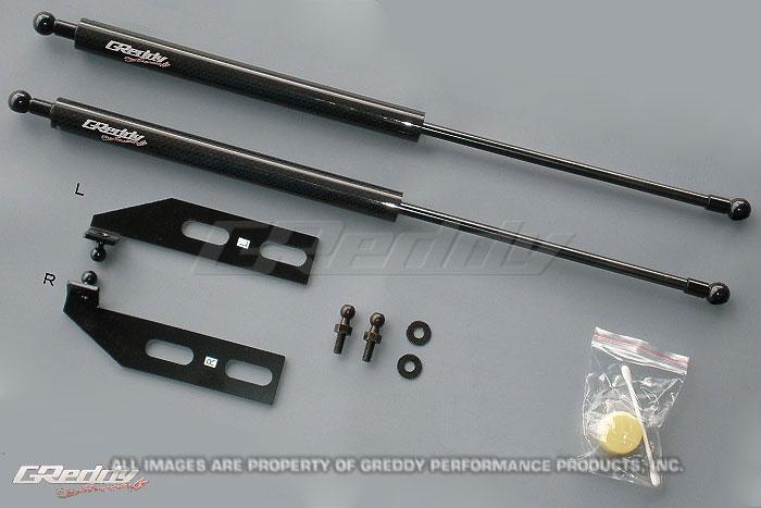 GReddy 93-96 Mazda RX7 FD3S Engine Hood Lifter Kit (Designed for OEM weight hoods) Hood Struts GReddy