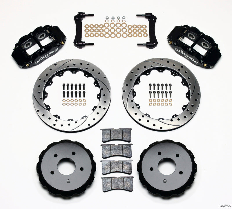 Wilwood Narrow Superlite 4R Rear Kit 12.88in Drilled 97-04 Corvette C5/Z06 Big Brake Kits Wilwood