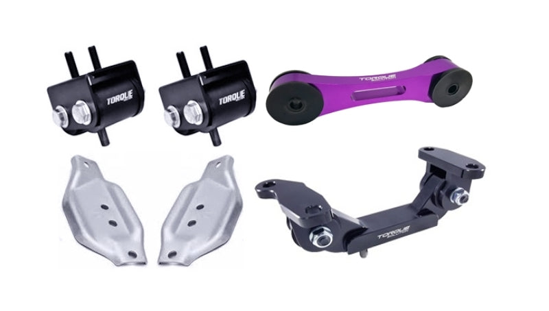 Torque Solution Engine/Trans/Purple Pitch Mount Kit w/Mount Plates - 02-14 Subaru WRX/04+ Subaru STI Engine Mounts Torque Solution
