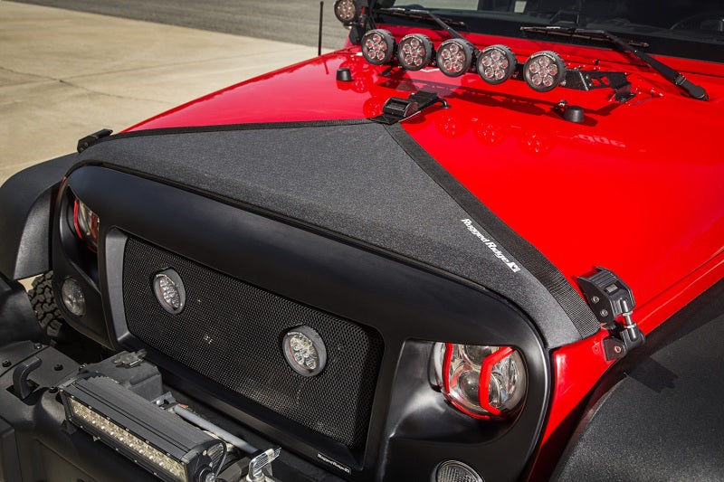 Rugged Ridge Hood Bra Black 07-18 Jeep Wrangler JK/JKU Hoods Rugged Ridge