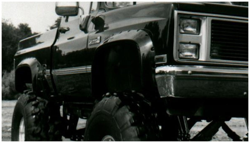 Bushwacker 75-80 Chevy K10 Suburban Cutout Style Flares 2pc - Black Fender Flares Bushwacker