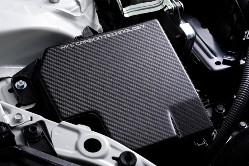 HKS DryCarbon Fuse Box Cover GR86/BRZ Engine Covers HKS
