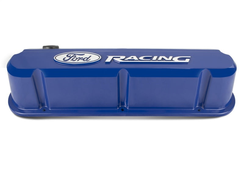 Ford Racing 289-351 Slant Edge Blue Valve Cover Valve Covers Ford Racing
