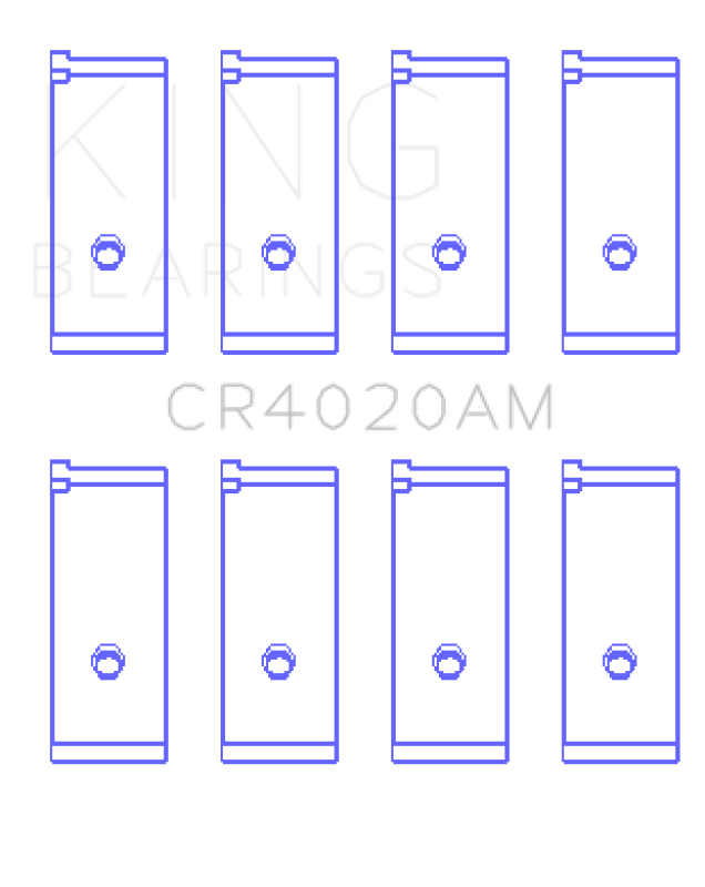 King Engine Bearings Suzuki G-13 (Size +0.50mm) Connecting Rod Bearing Set Connecting Rods King Engine Bearings