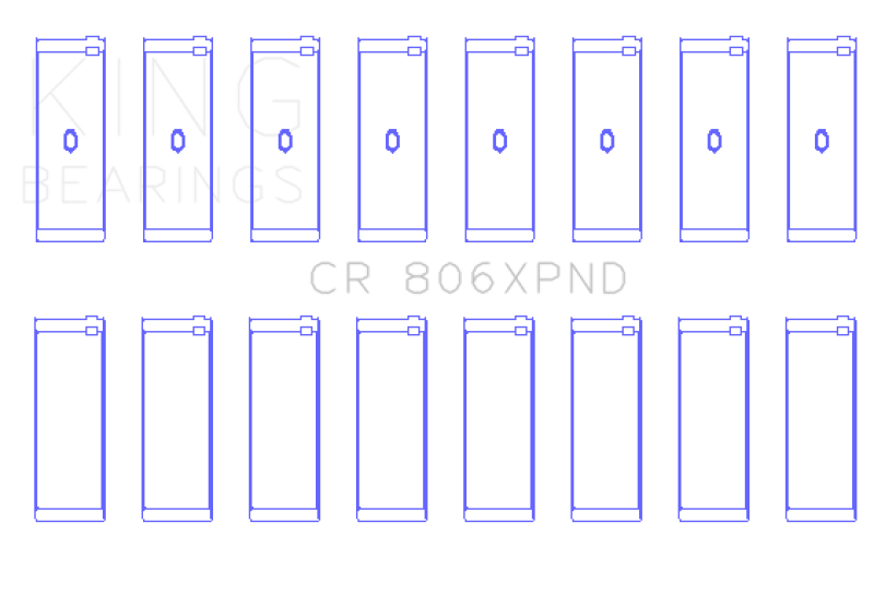 King Engine Bearings Chrysler 361Ci 383Ci (Size STDX) Connecting Rod Bearing Set Connecting Rods King Engine Bearings