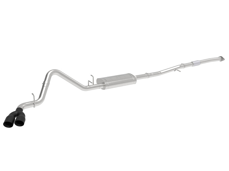 aFe Vulcan Series 3in 304SS Exhaust Cat-Back w/Blk Tip 2019 GM Silverado/Sierra 1500 L4-2.7L (t) Catback aFe