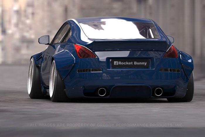 GReddy 03-08 Nissan 350z Rocket Bunny Duck-Tail Rear Wing Ver. 2 Spoilers GReddy