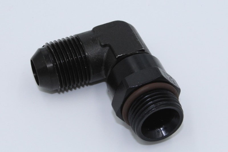 Fragola -10AN x 14mm 90 Degree Swivel - Black Fittings Fragola