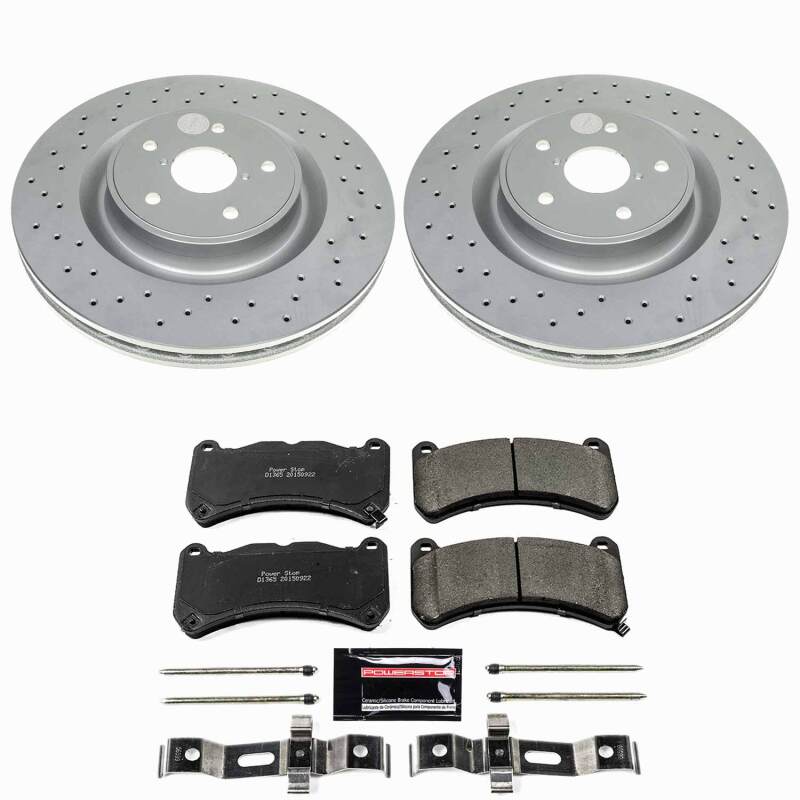 Power Stop 2024 Subaru WRX Front Z23 Coated Brake Kit Brake Kits - Performance D&S PowerStop