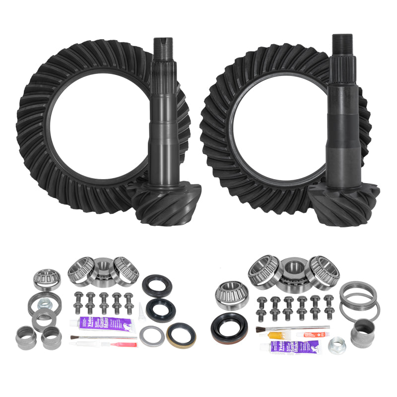 Yukon Ring & Pinion Gear Kit Front & Rear for Toyota 8.2/8IFS Diff (w/o Factory Locker) 4.88 Ratio Differential Install Kits Yukon Gear & Axle