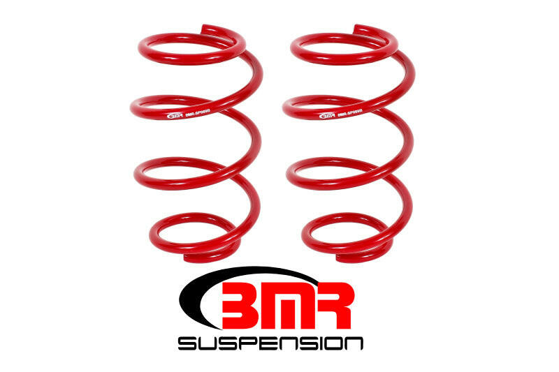 BMR 15-17 S550 Mustang Front Performance Version Lowering Springs - Red Lowering Springs BMR Suspension