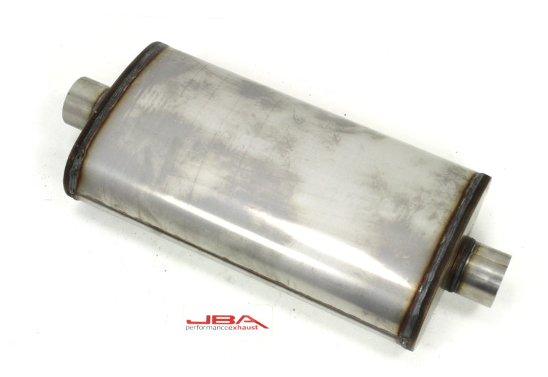 JBA Universal Dual Core 304SS Muffler 22x11x6 3in Inlet Diameter Muffler JBA