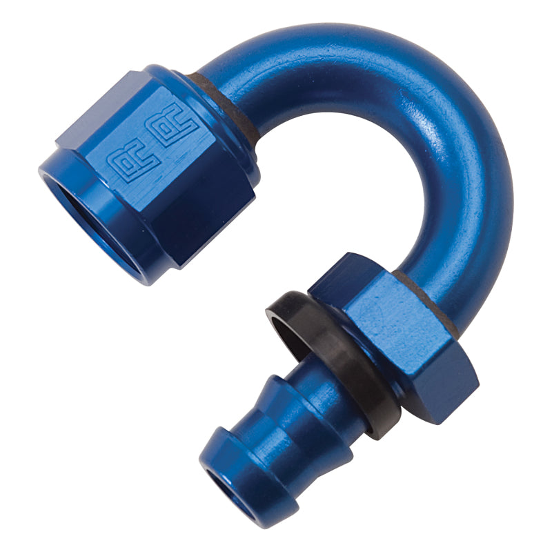 Russell Performance -8 AN Twist-Lok 180 Degree Hose End (3/4in Radius) Fittings Russell