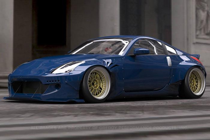 GReddy 03-08 Nissan 350z Rocket Bunny Duck-Tail Rear Wing Ver. 2 Spoilers GReddy