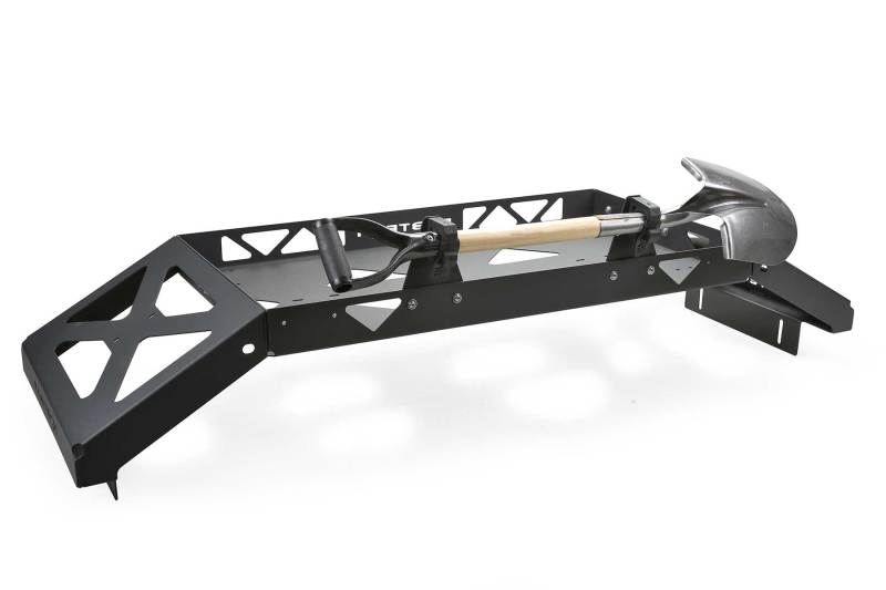 Fabtech 20-21 Jeep Gladiator 4WD Cargo Rack Shovel Mount Kit Cargo Boxes & Bags Fabtech