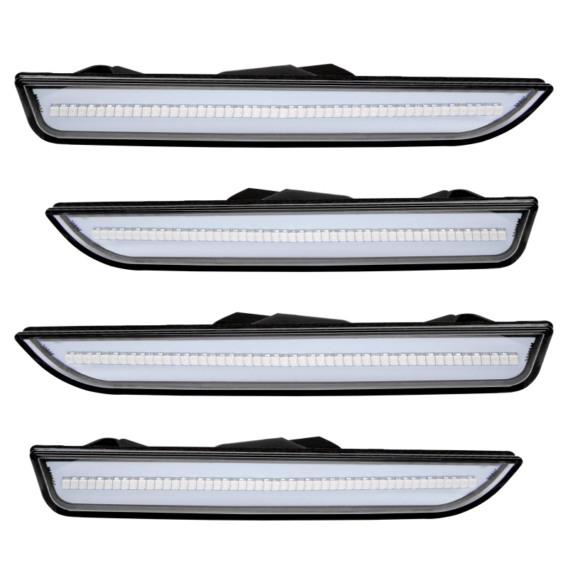 Oracle 10-14 Ford Mustang Concept Sidemarker Set - Clear - No Paint Light Strip LED ORACLE Lighting