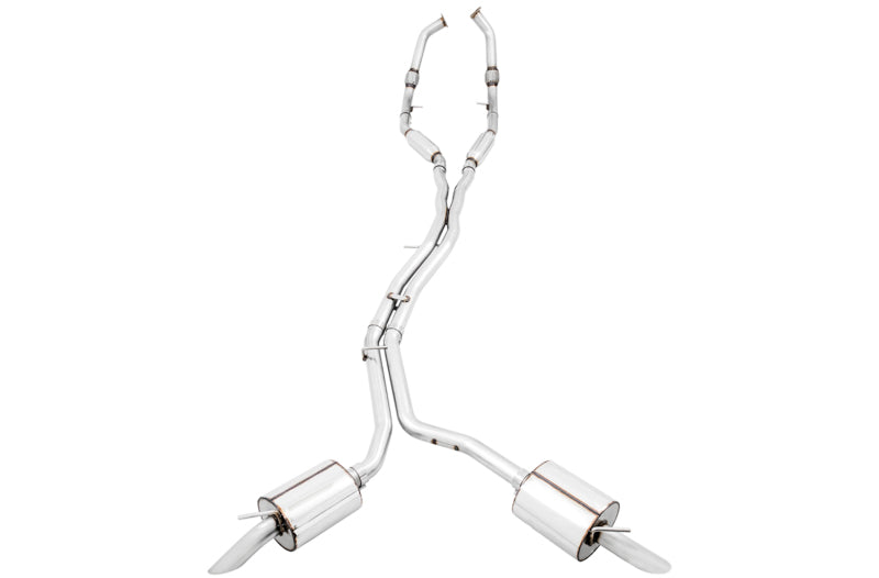 AWE Tuning Audi B9 SQ5 Resonated Touring Edition Cat-Back Exhaust - No Tips (Turn Downs) Catback AWE Tuning