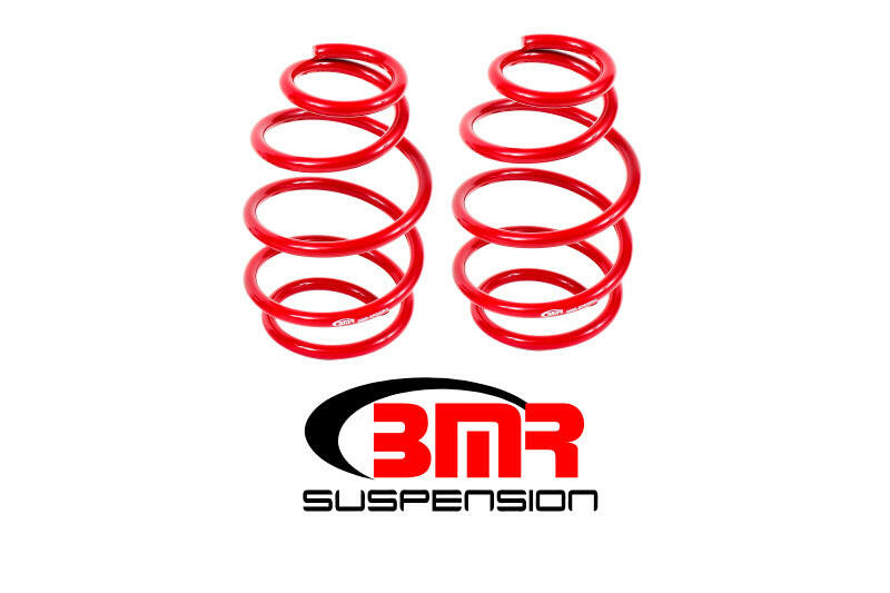 BMR 10-15 5th Gen Camaro V8 Front Lowering Springs - Red Lowering Springs BMR Suspension