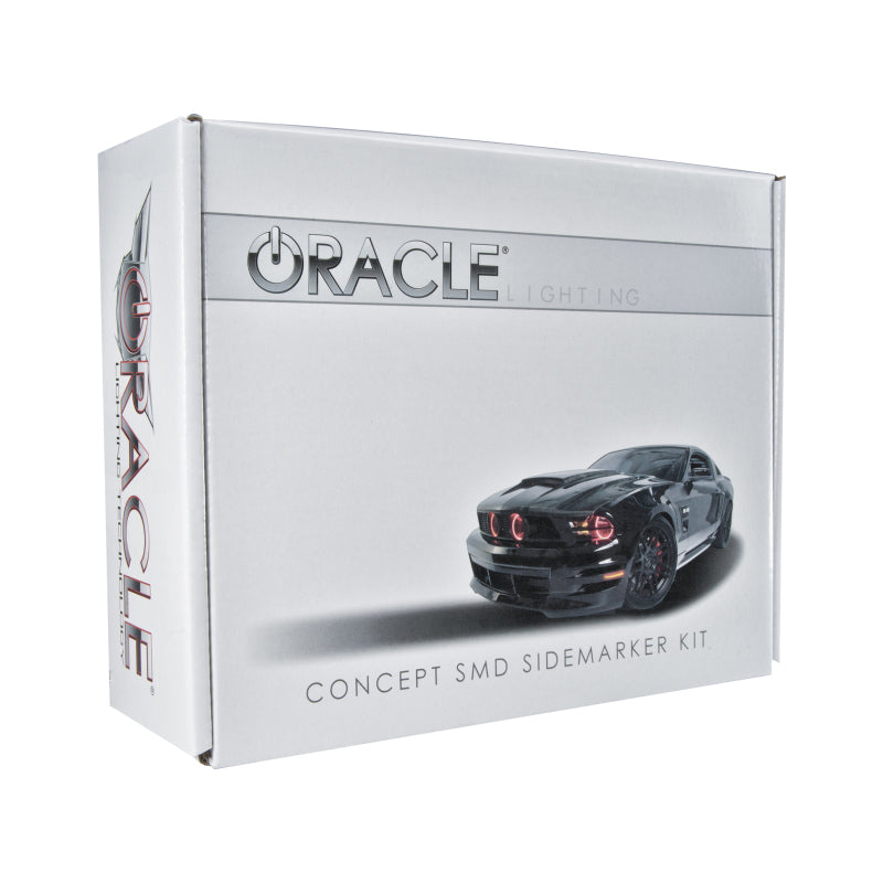 Oracle 10-14 Ford Mustang Concept Sidemarker Set - Clear - No Paint Light Strip LED ORACLE Lighting