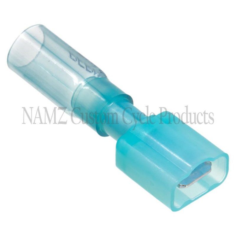 NAMZ Heat Sealable .25in. Male Quick Disconnect Terminals 16-14g (25 Pack) Wiring Connectors NAMZ