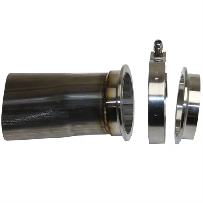 Granatelli 3in Round to 3in Oval Exhaust Pipe Adapter w/V-Band Connection Exhaust Adapters Granatelli Motor Sports