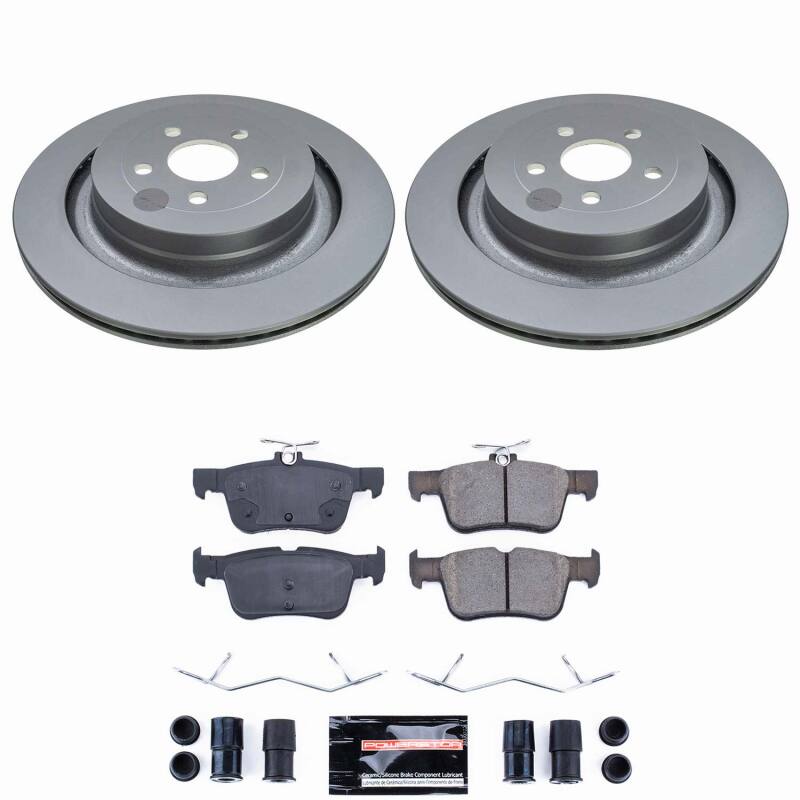 Power Stop 22-24 Ford Edge Rear Z23 Coated Brake Kit Brake Kits - Performance D&S PowerStop