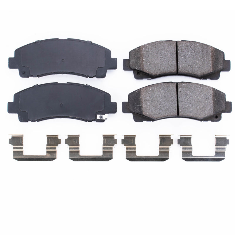 Power Stop 09-14 Acura TL Front Z17 Evolution Ceramic Brake Pads w/Hardware Brake Pads - OE PowerStop